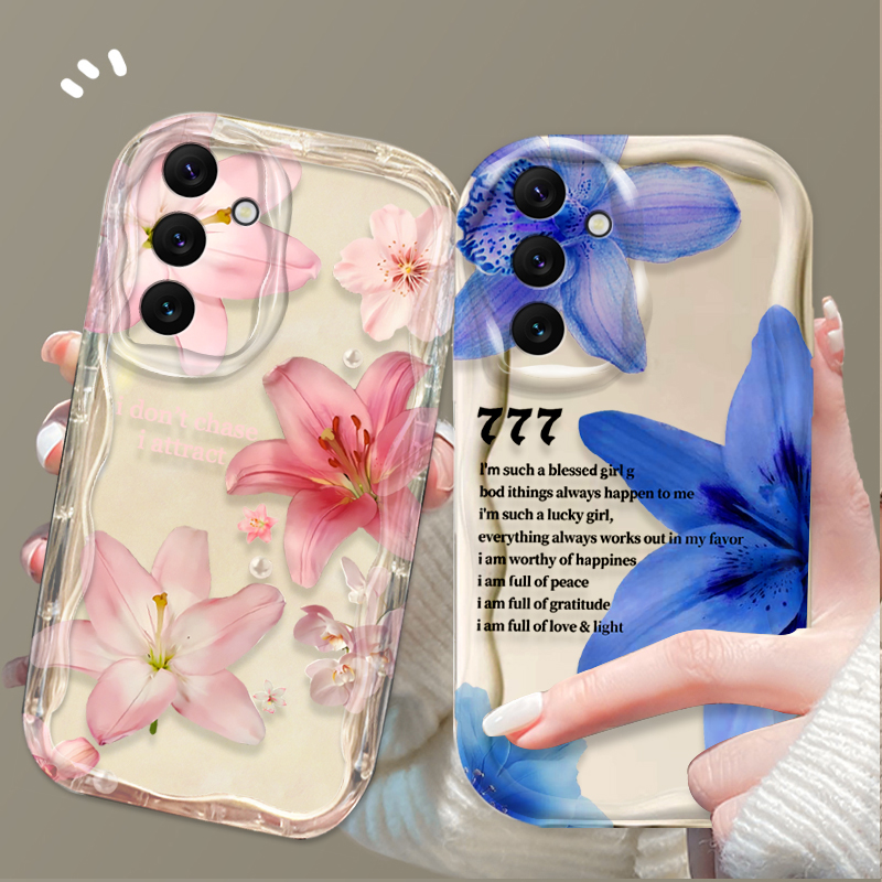 Phone Cases A14 Samsung - Beautiful Pink Lily Pattern Phone Case