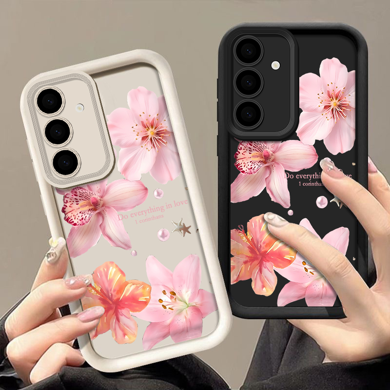 Phone Cases Pink - Pink Flowers Phone Case For Samsung