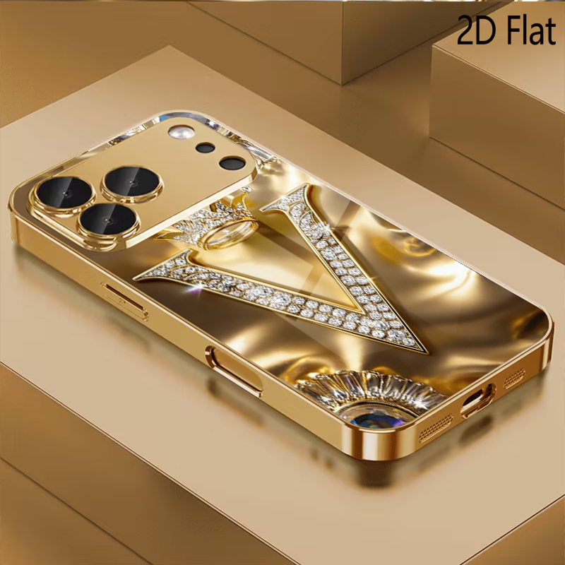 Phone Cases H&M - letterV print Patterned tempered glass design
