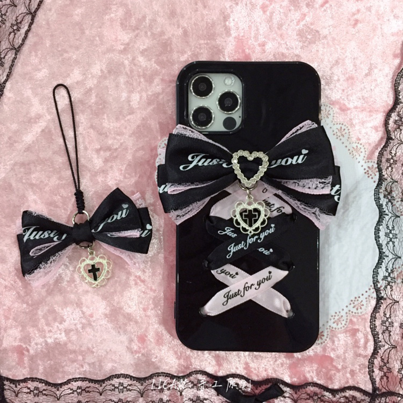 Phone Cases Liverpool - Jirai Kei Ribbon Bow Phone Case