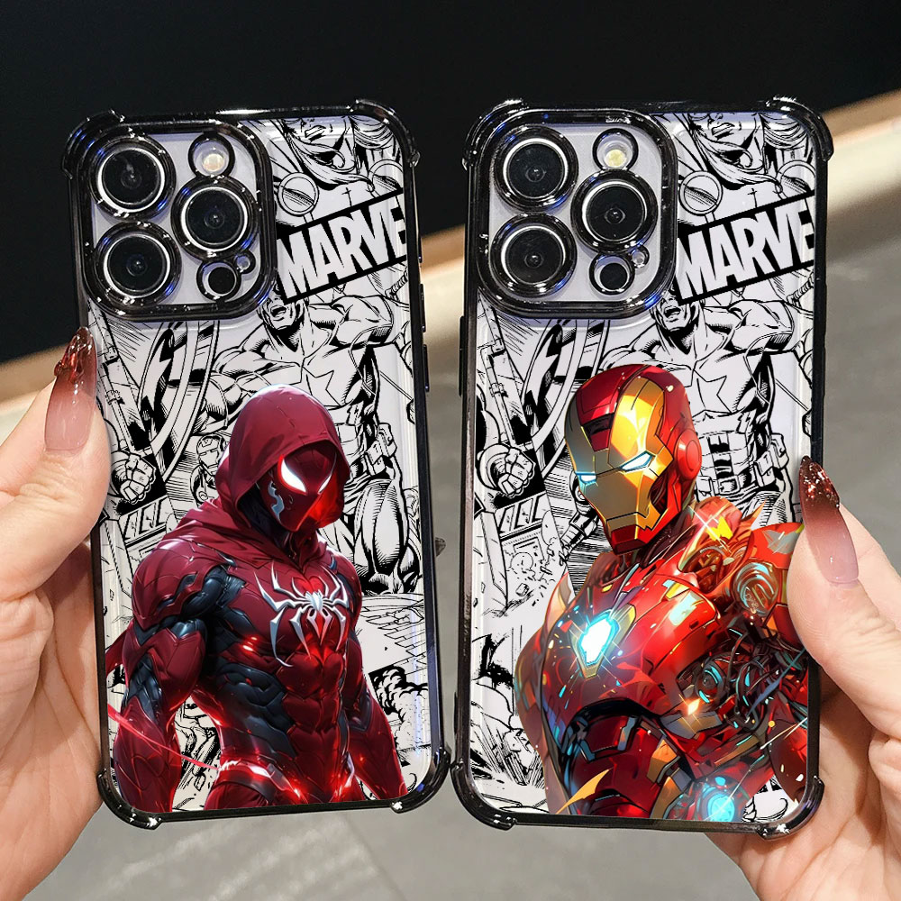 Phone Cases A14 Samsung - Iron Spider Man Captain America Luxury