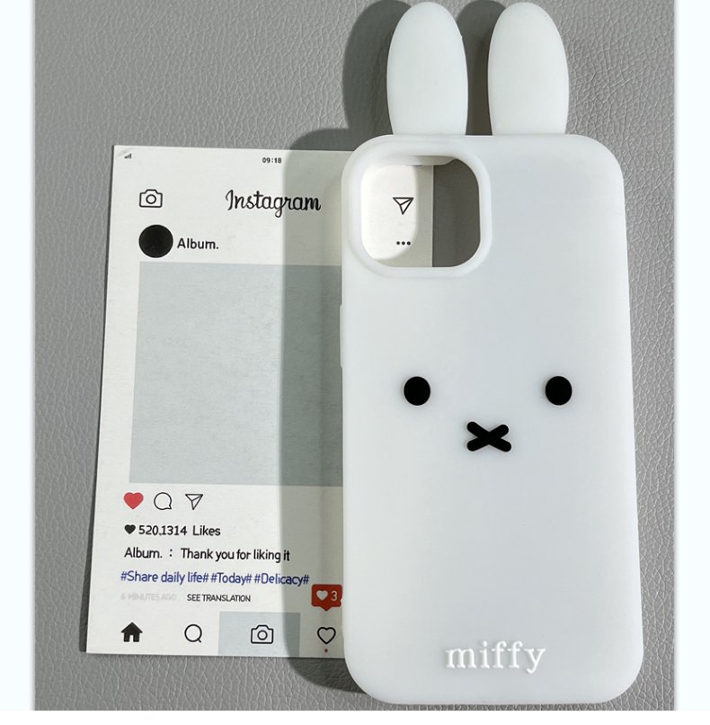 Cute Anime Case - 3D Stereoscopic Kawaii Cute Cartoon Miffy
