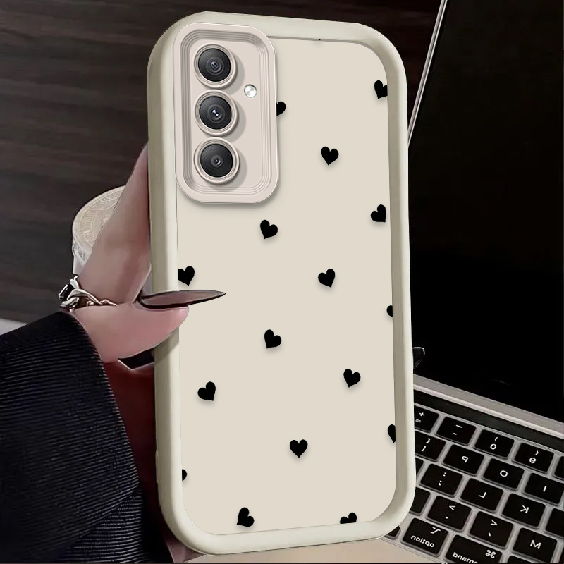 Black Love Heart Bowknot Case  - огляд і ціна Phone Cases A14 Samsung