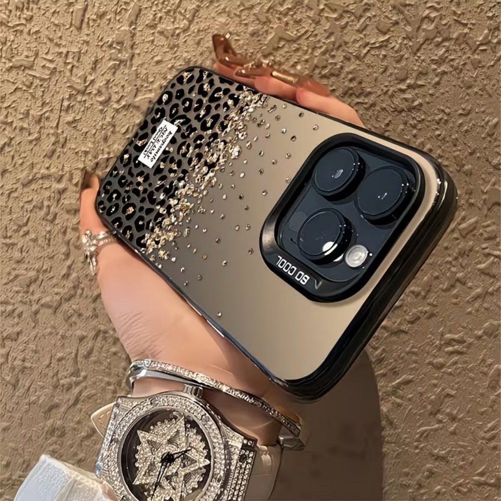 Leopard Speckled Gold Matte Fi - огляд і ціна Phone Cases Leopard Print