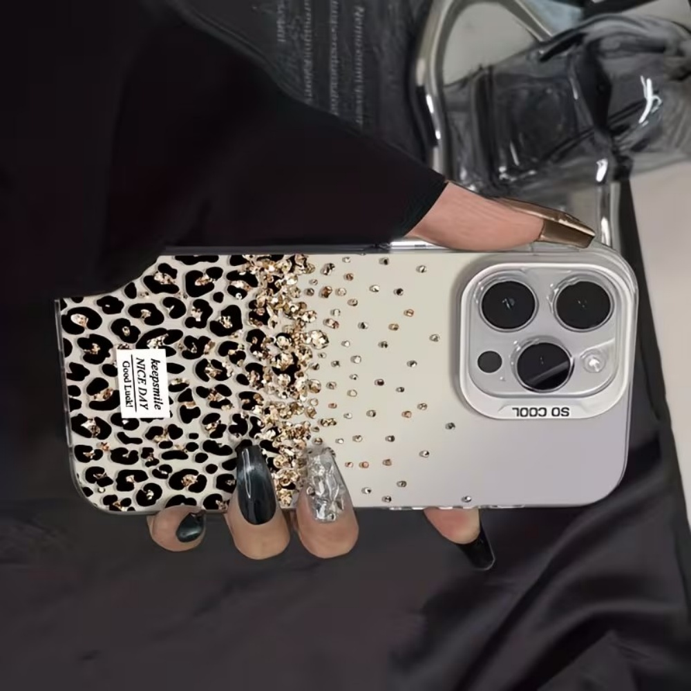 Leopard Speckled Gold Matte Fi - огляд і ціна Phone Cases Leopard Print