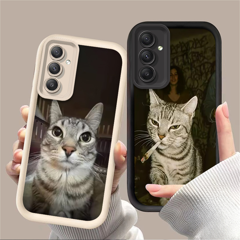 Trendy Cat Smoking Phone Case  - огляд і ціна Phone Cases A14 Samsung