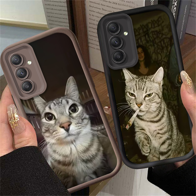 Trendy Cat Smoking Phone Case  - огляд і ціна Phone Cases A14 Samsung