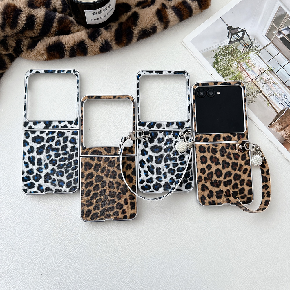 Leopard Print Folding Flip Pho - огляд і ціна Phone Cases Girly