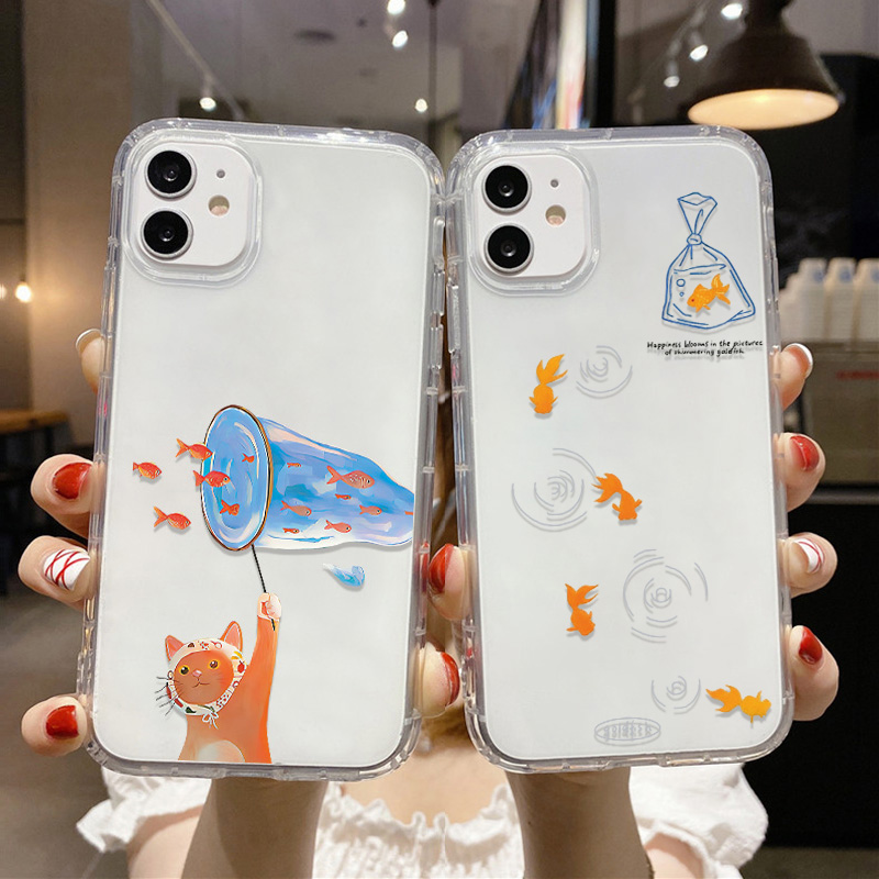 Lovely Fishes Clear Phone Case - огляд і ціна Apple Iphone 15