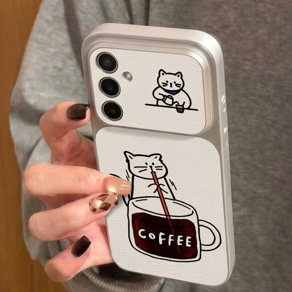 Coffee Cute Cat Phone Case For - огляд і ціна Phone Cases A14 Samsung