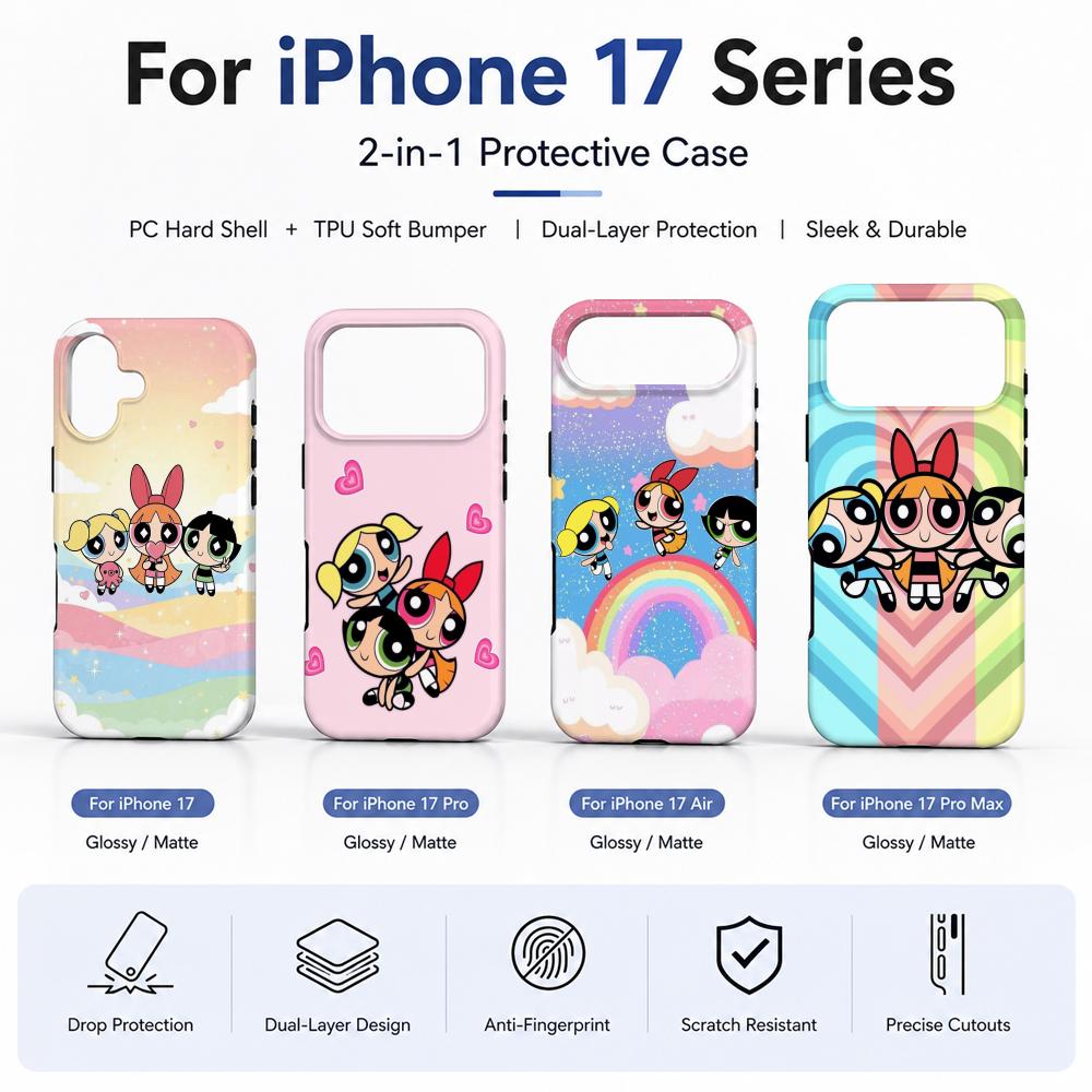 Anime P-Powerpuff Girls Phone  - огляд і ціна Phone Cases Girly