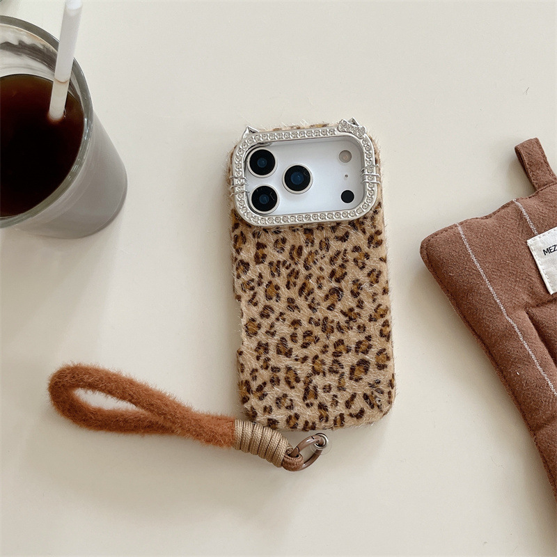 Luxury diamond-encrusted leopa - огляд і ціна Phone Cases Leopard Print