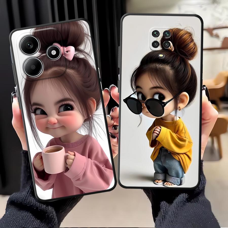 Cartoon Girl Pattern Funda Pho - огляд і ціна Phone Cases Girly