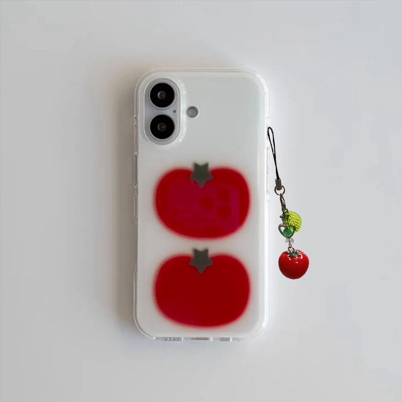 Korean Ins Two Ted Tomato Cart - огляд і ціна Cute Anime Case