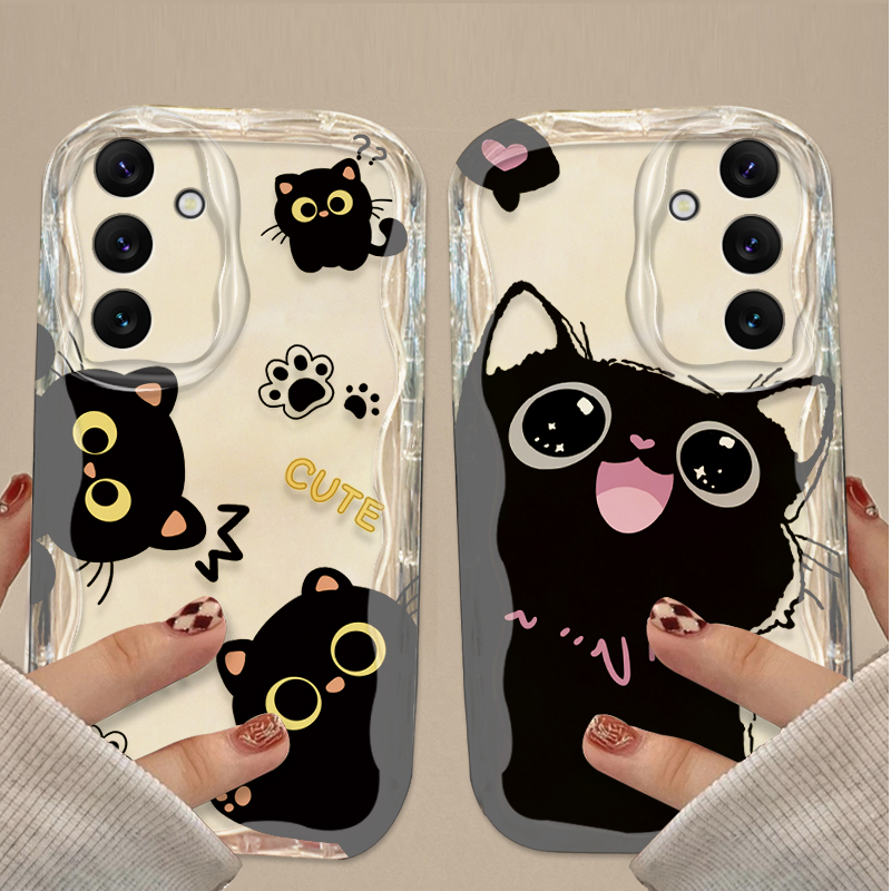 Cute Big Eyes Black Cat Case f - огляд і ціна Phone Cases A14 Samsung