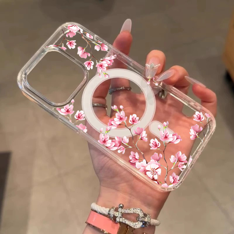 Luxury Pink INS Flowers Case F - огляд і ціна Phone Cases Pink