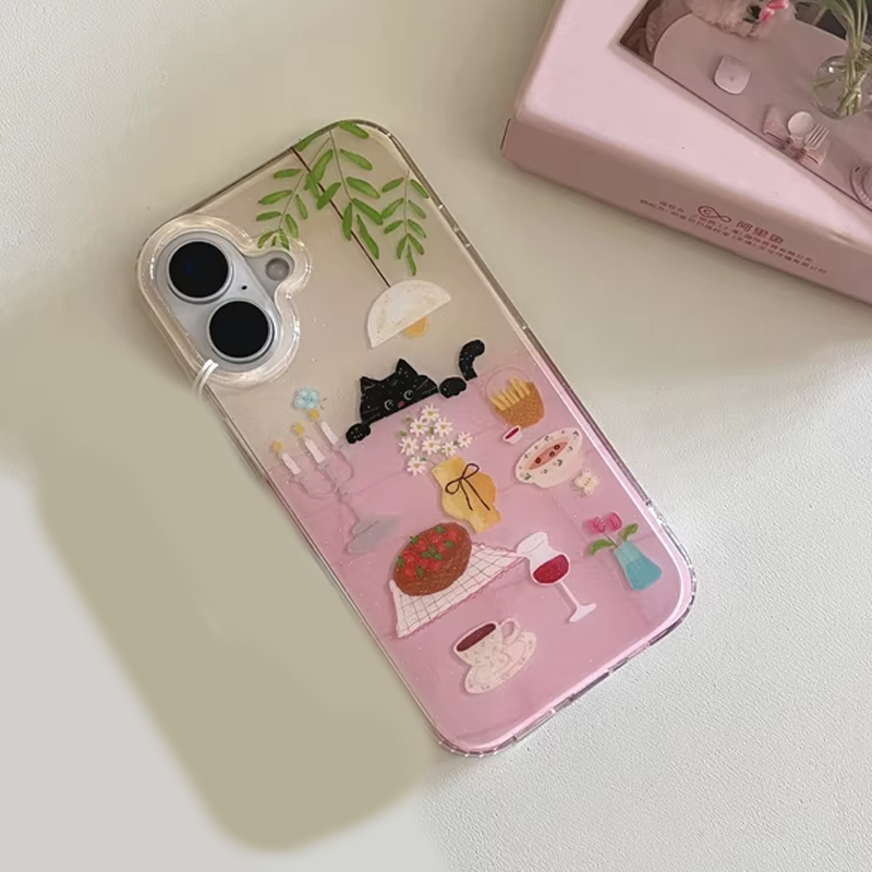 Ins Girl Cute Dining Table Lit - огляд і ціна Phone Cases Girly