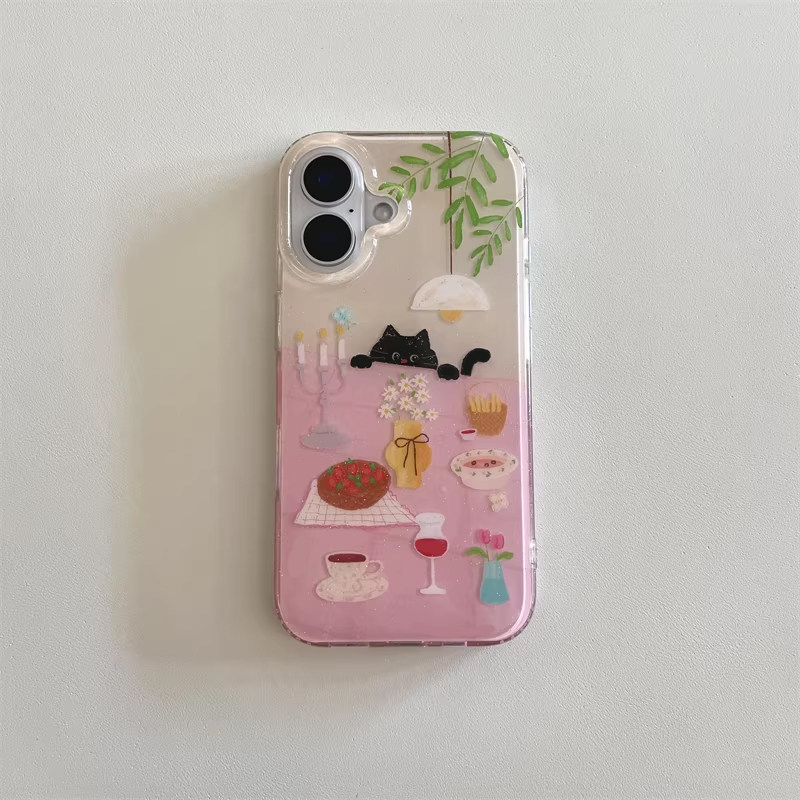 Ins Girl Cute Dining Table Lit - огляд і ціна Phone Cases Girly
