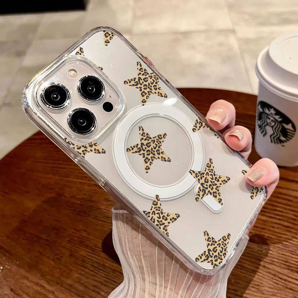 Leopard Girly Star Ins Phone C - огляд і ціна Phone Cases Girly