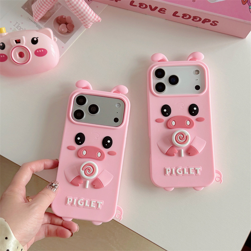 Korean 3D Rotating Candy Carto - огляд і ціна Phone Cases Pink