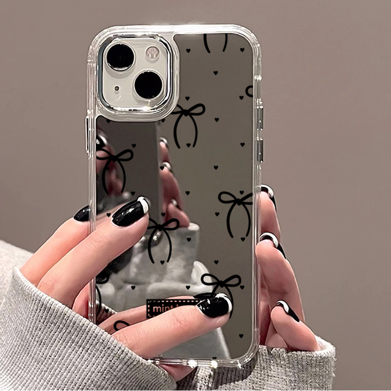 Cute Pink Black Bow Pattern Mi - огляд і ціна Phone Cases Pink