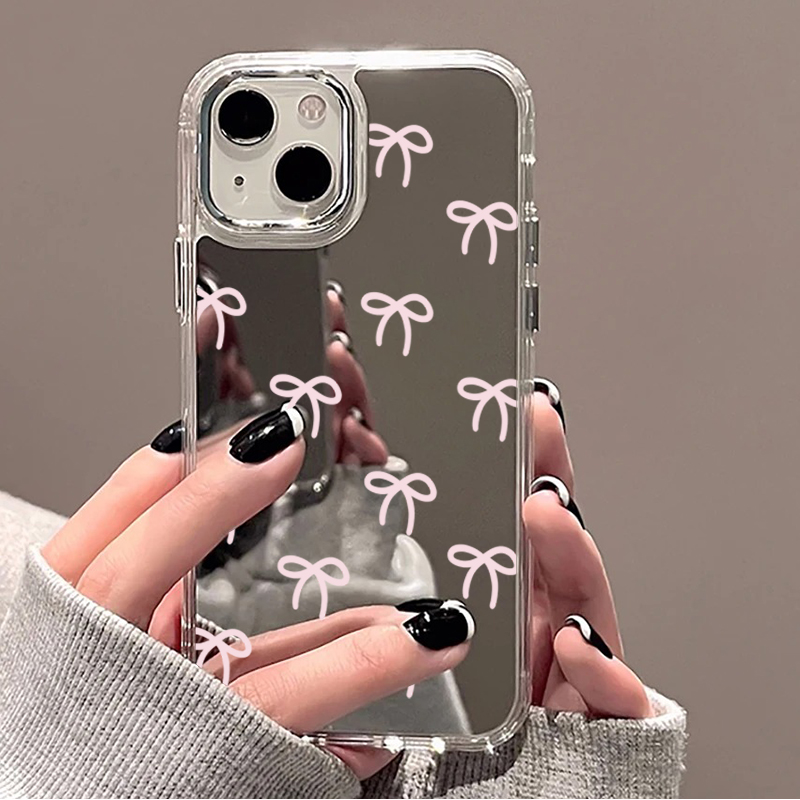 Cute Pink Black Bow Pattern Mi - огляд і ціна Phone Cases Pink