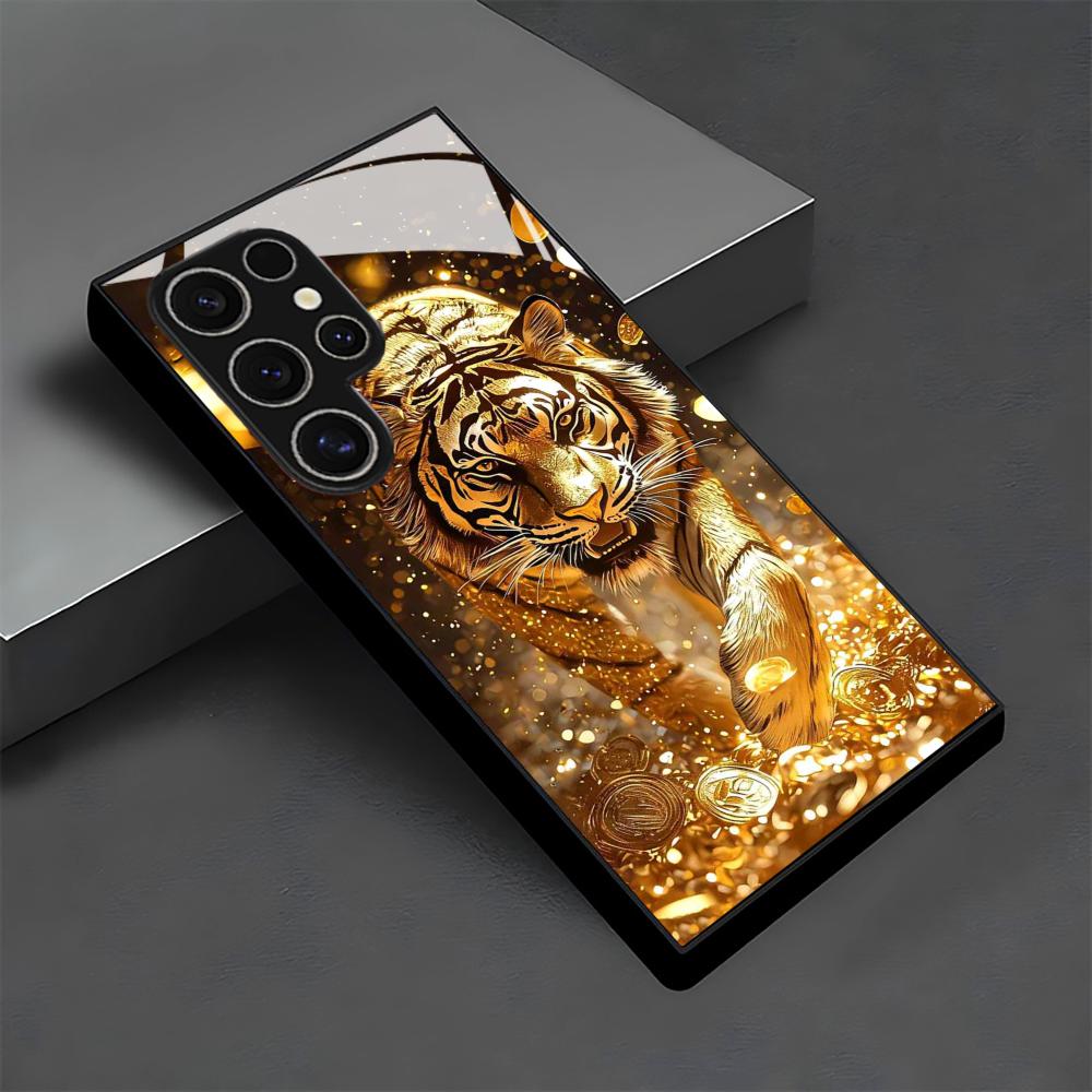Tiger pattern glass Phone Case - огляд і ціна Phone Cases Samsung S23